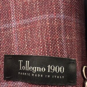 Luigi Bianchi Mantova Red Checkered Blazer( black Jack) the maker